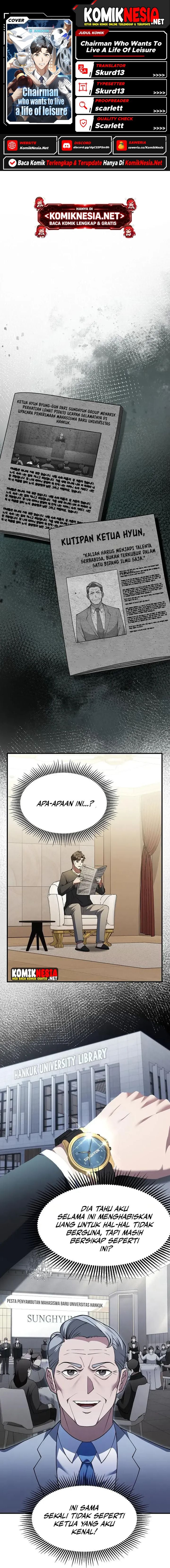 Halaman 1 dari The Chairman Who Just Wants to Slack Off Chapter 5