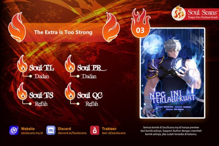 Halaman 1 dari The Extra Is Too Powerful Chapter 3