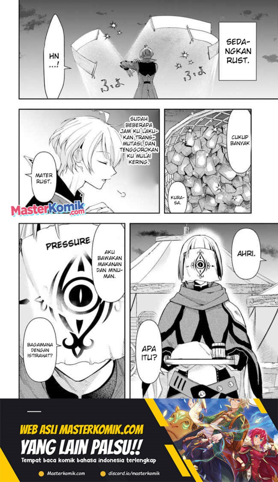 Halaman 2 dari Henkyou no Renkinjutsushi: Imasara Yosan Zero no Shokuba ni Modoru Toka Mou Muri Chapter 13.2