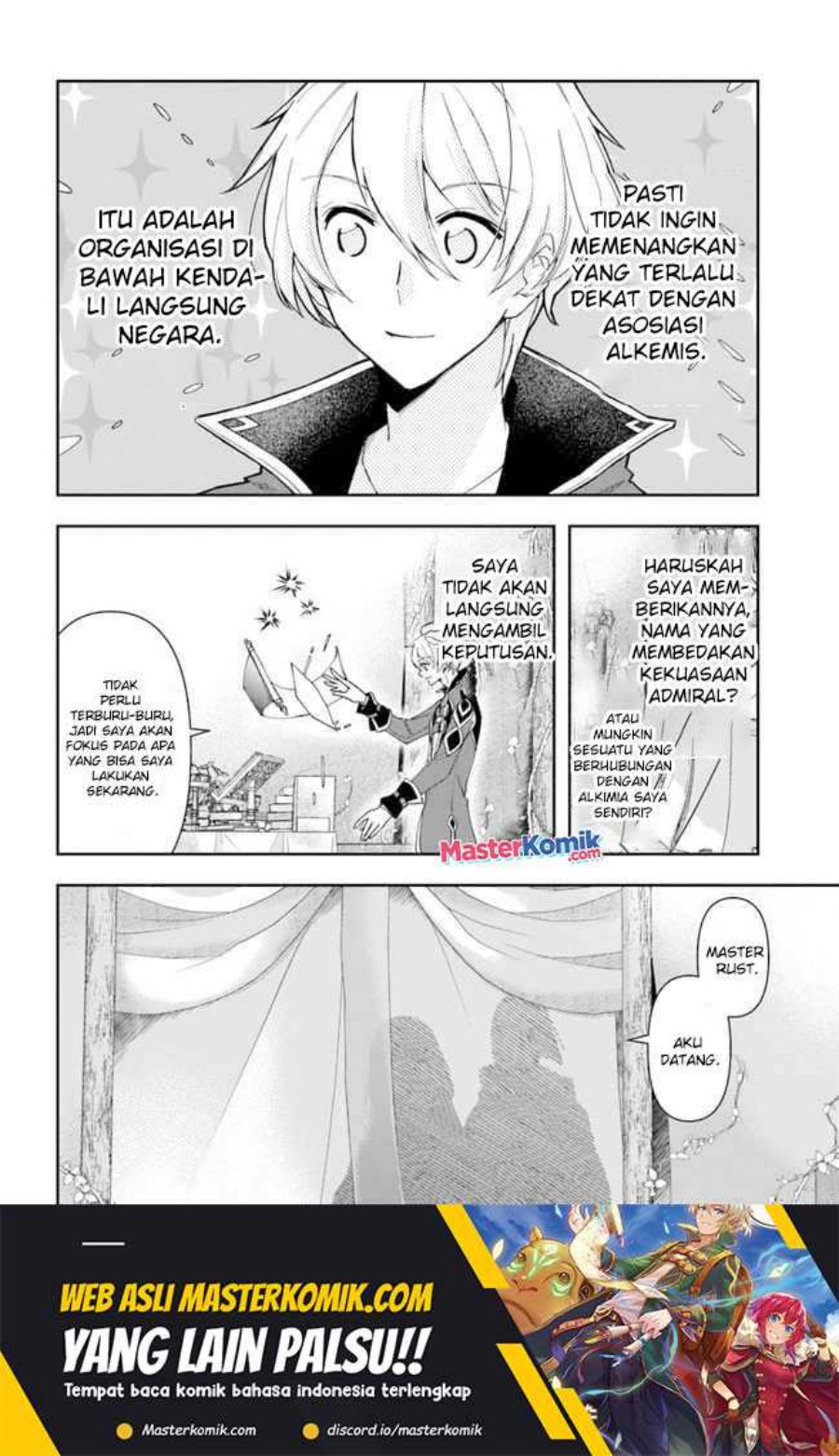 Halaman 15 dari Henkyou no Renkinjutsushi: Imasara Yosan Zero no Shokuba ni Modoru Toka Mou Muri Chapter 14.1