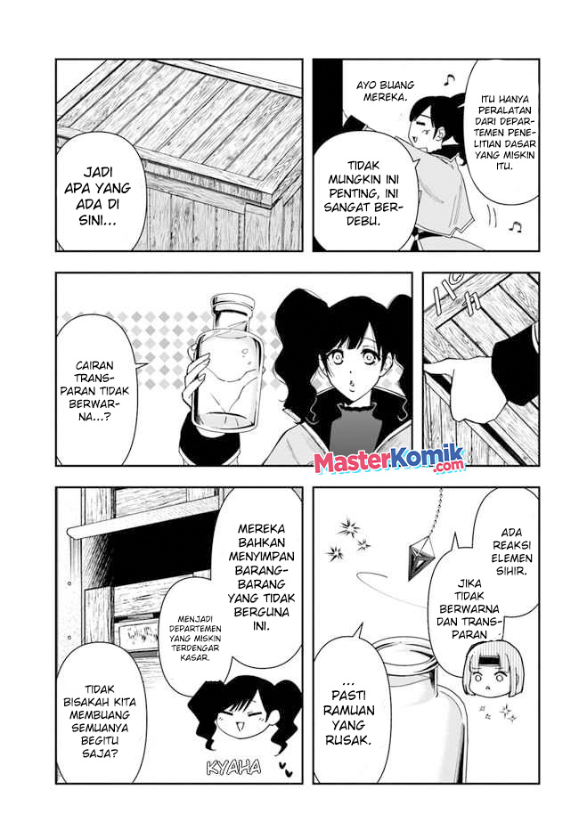 Halaman 16 dari Henkyou no Renkinjutsushi: Imasara Yosan Zero no Shokuba ni Modoru Toka Mou Muri Chapter 15.2