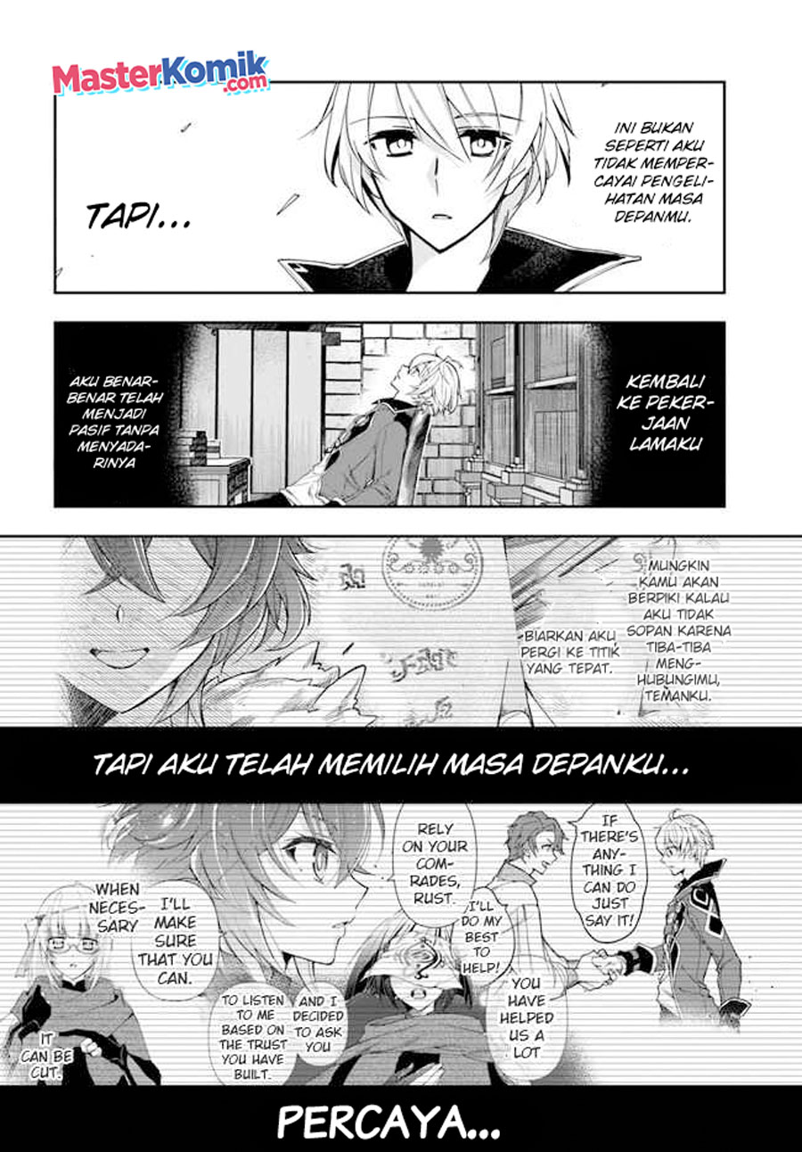Halaman 11 dari Henkyou no Renkinjutsushi: Imasara Yosan Zero no Shokuba ni Modoru Toka Mou Muri Chapter 19.2