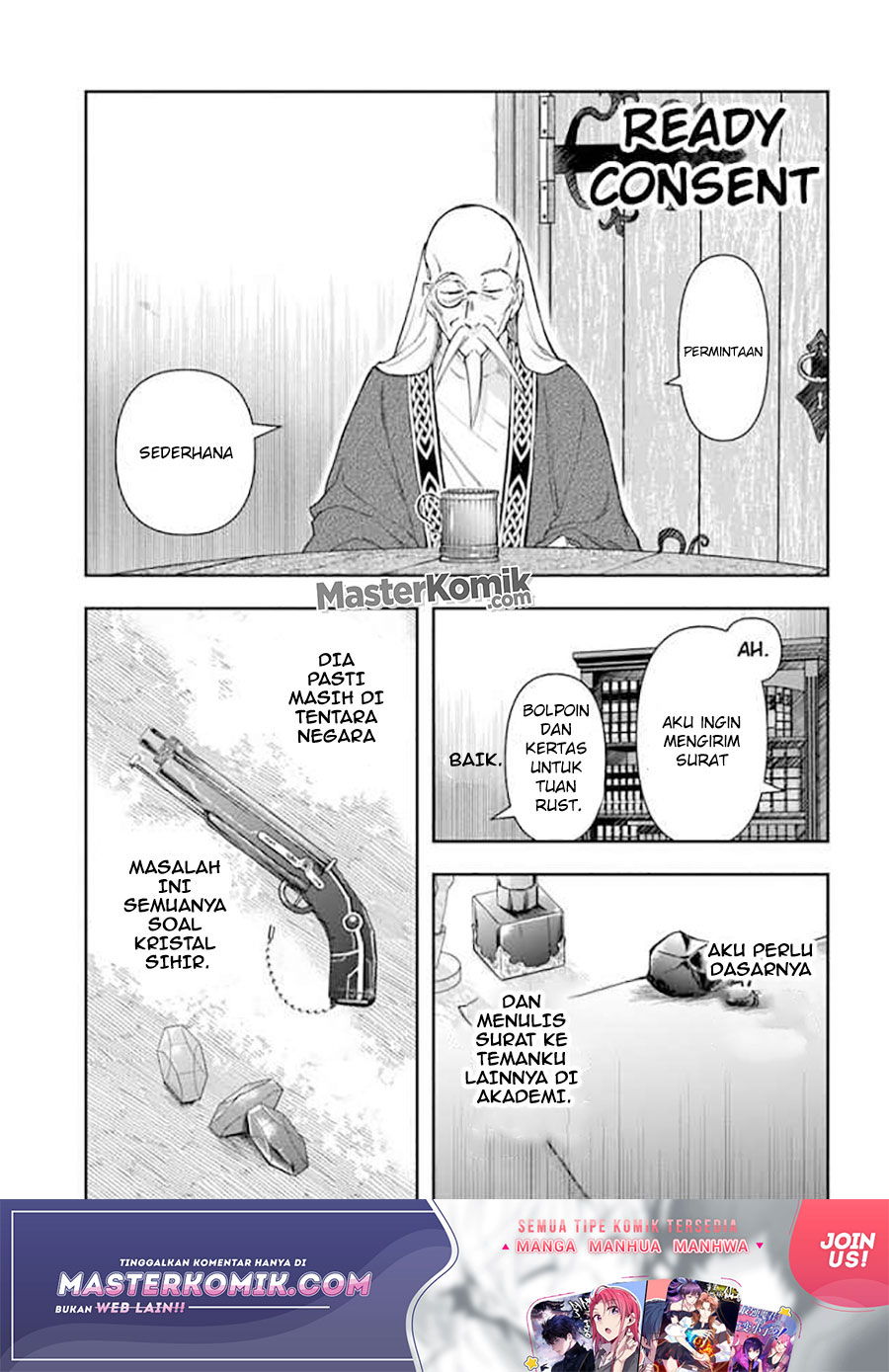 Halaman 16 dari Henkyou no Renkinjutsushi: Imasara Yosan Zero no Shokuba ni Modoru Toka Mou Muri Chapter 4