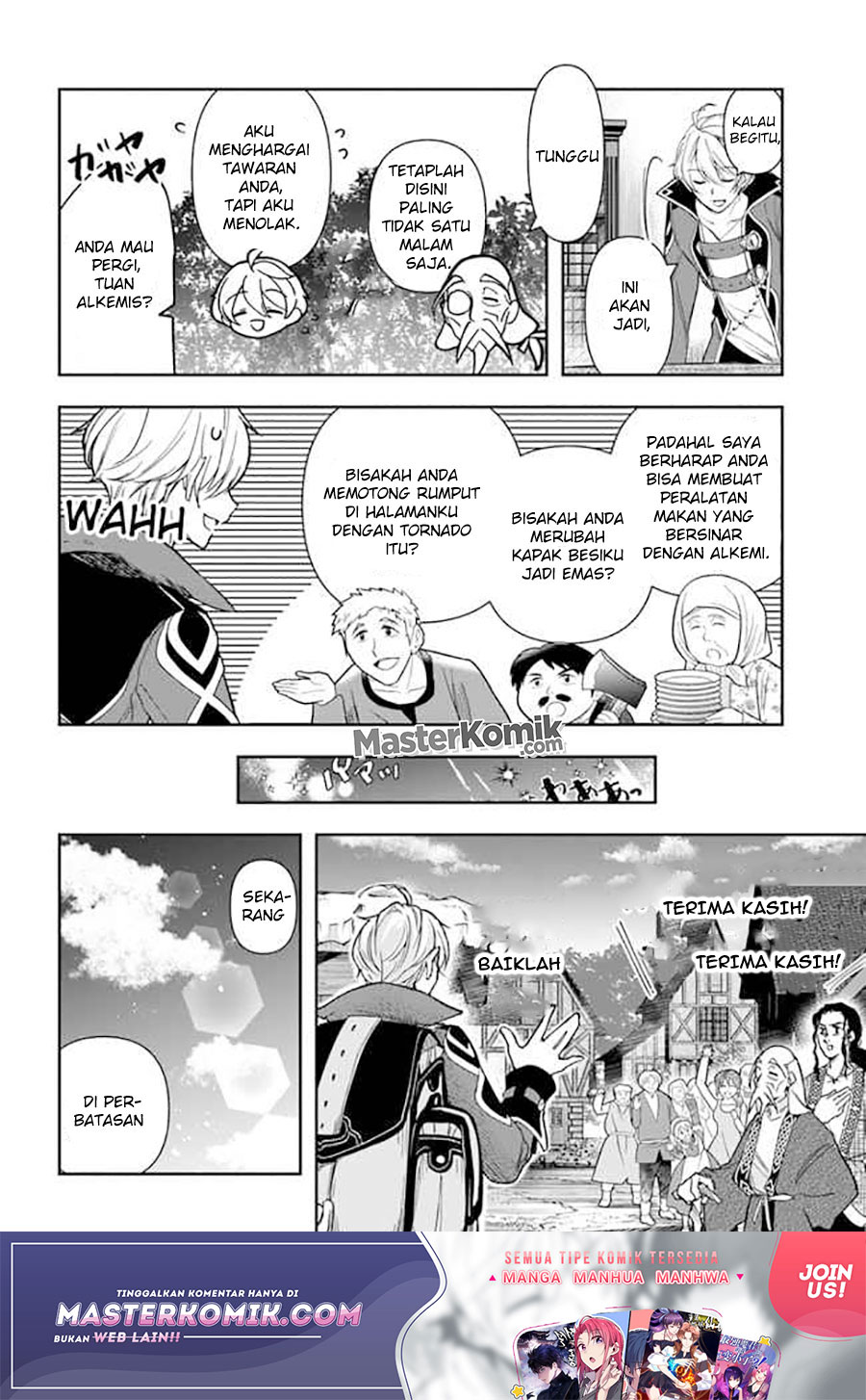 Halaman 19 dari Henkyou no Renkinjutsushi: Imasara Yosan Zero no Shokuba ni Modoru Toka Mou Muri Chapter 4