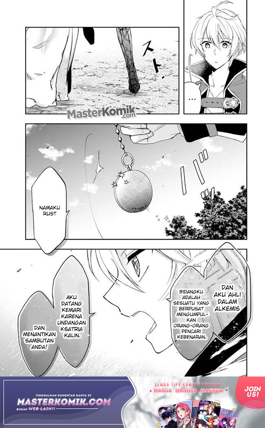 Halaman 14 dari Henkyou no Renkinjutsushi: Imasara Yosan Zero no Shokuba ni Modoru Toka Mou Muri Chapter 5