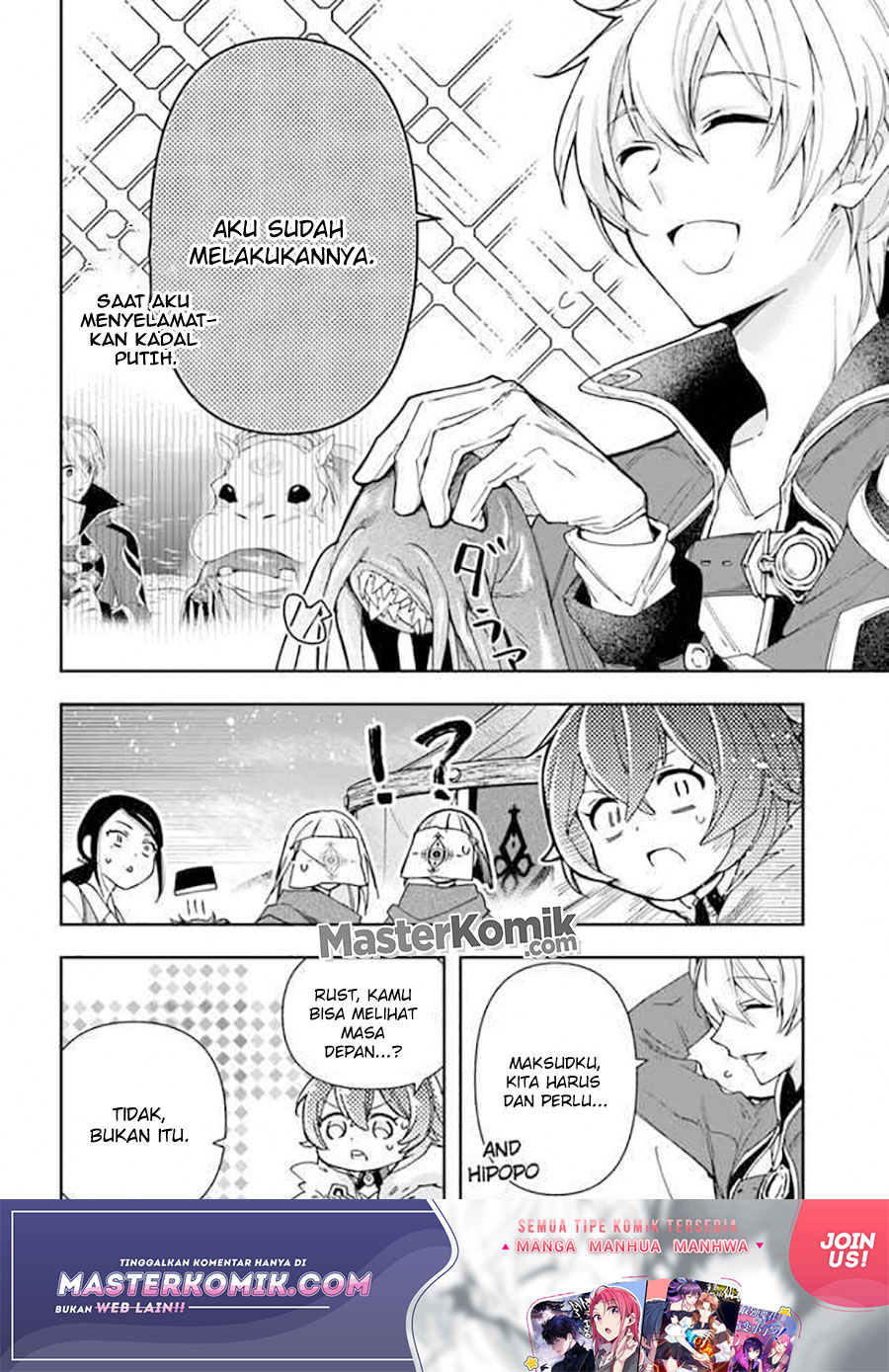 Halaman 9 dari Henkyou no Renkinjutsushi: Imasara Yosan Zero no Shokuba ni Modoru Toka Mou Muri Chapter 8.1