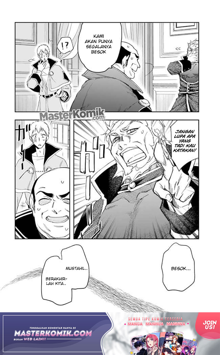 Halaman 11 dari Henkyou no Renkinjutsushi: Imasara Yosan Zero no Shokuba ni Modoru Toka Mou Muri Chapter 9.1