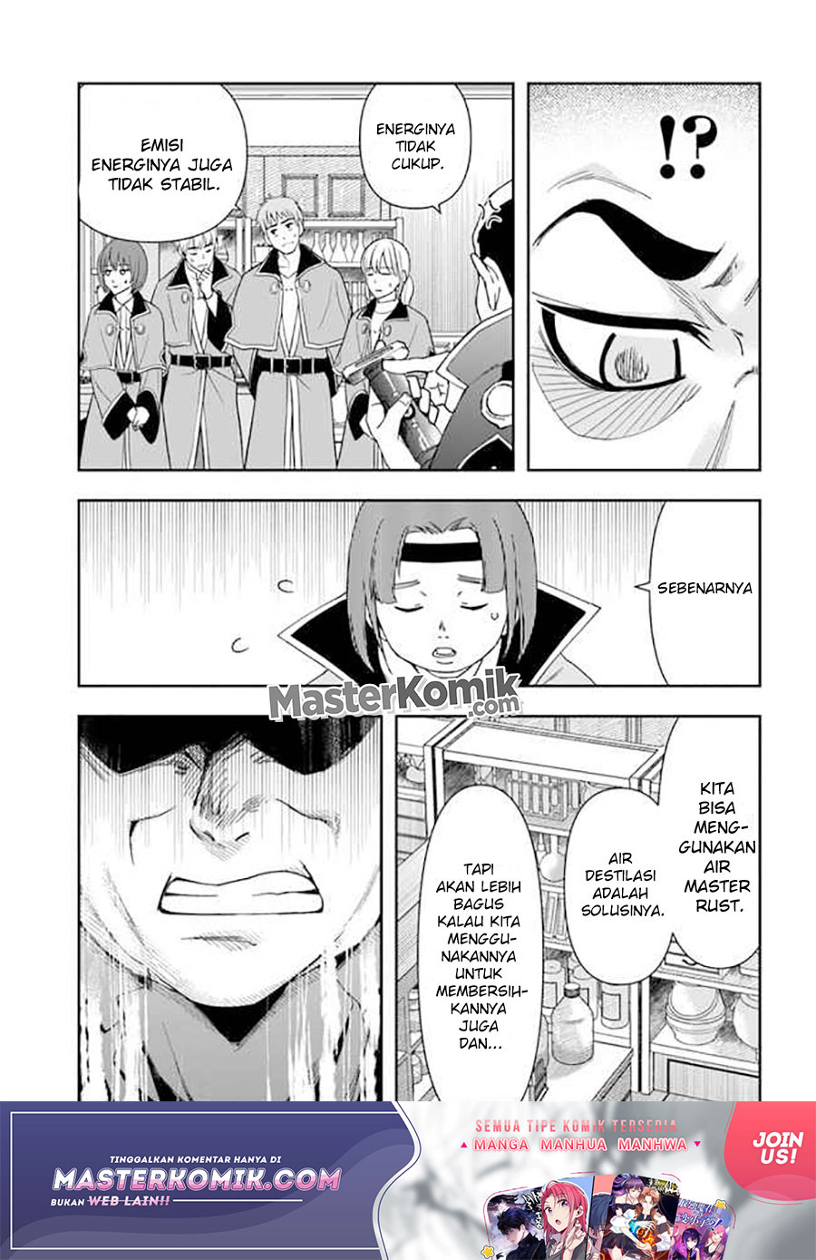 Halaman 16 dari Henkyou no Renkinjutsushi: Imasara Yosan Zero no Shokuba ni Modoru Toka Mou Muri Chapter 9.1