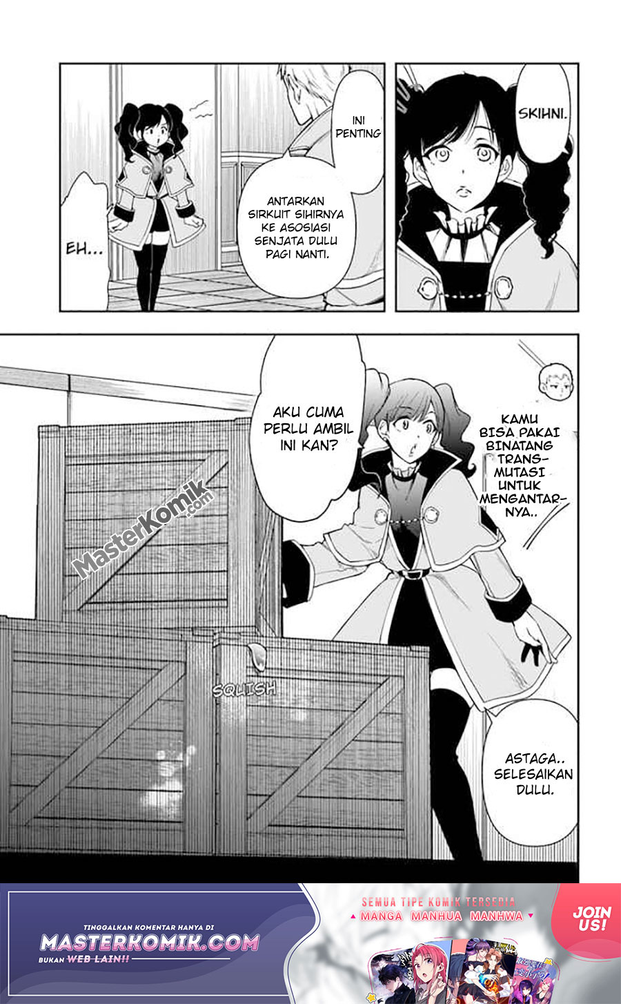 Halaman 26 dari Henkyou no Renkinjutsushi: Imasara Yosan Zero no Shokuba ni Modoru Toka Mou Muri Chapter 9.1