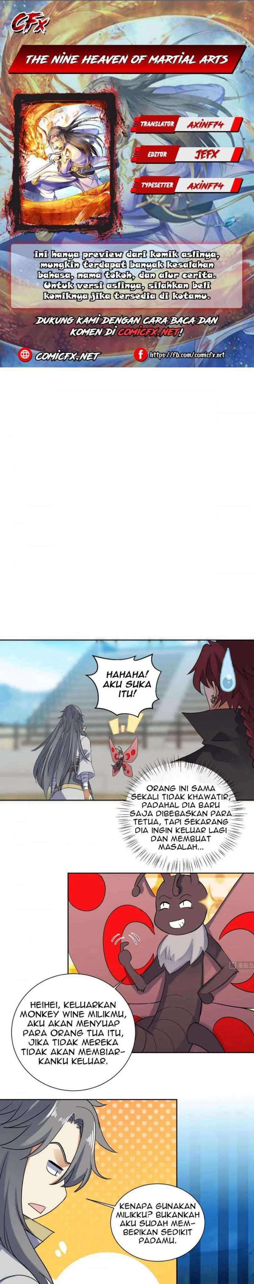 Halaman 1 dari The Nine Heaven of Martial Arts Chapter 182