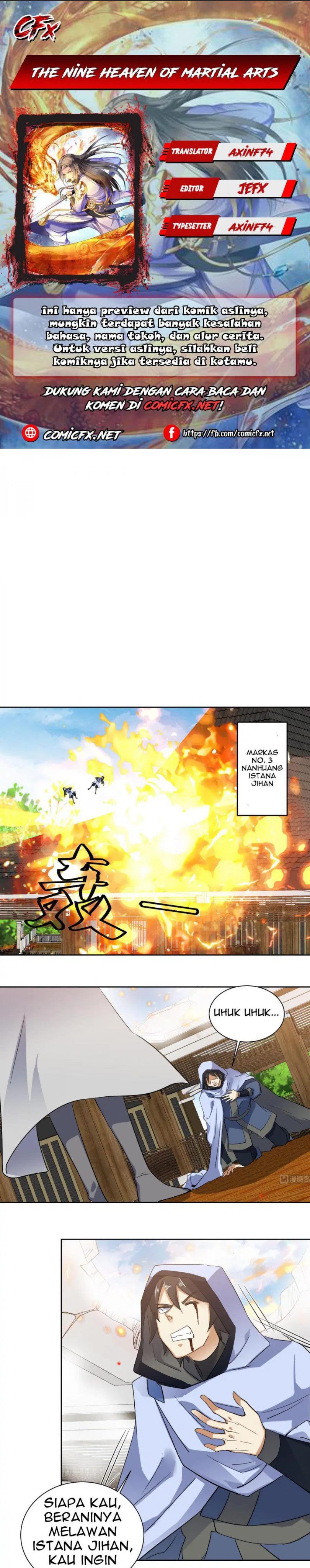Halaman 1 dari The Nine Heaven of Martial Arts Chapter 183