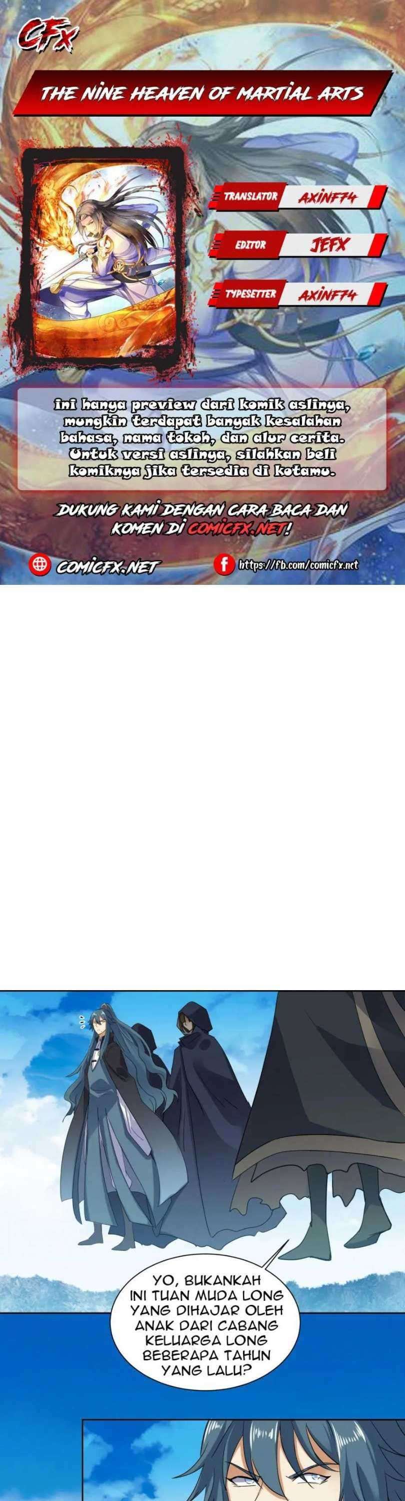 Halaman 1 dari The Nine Heaven of Martial Arts Chapter 184