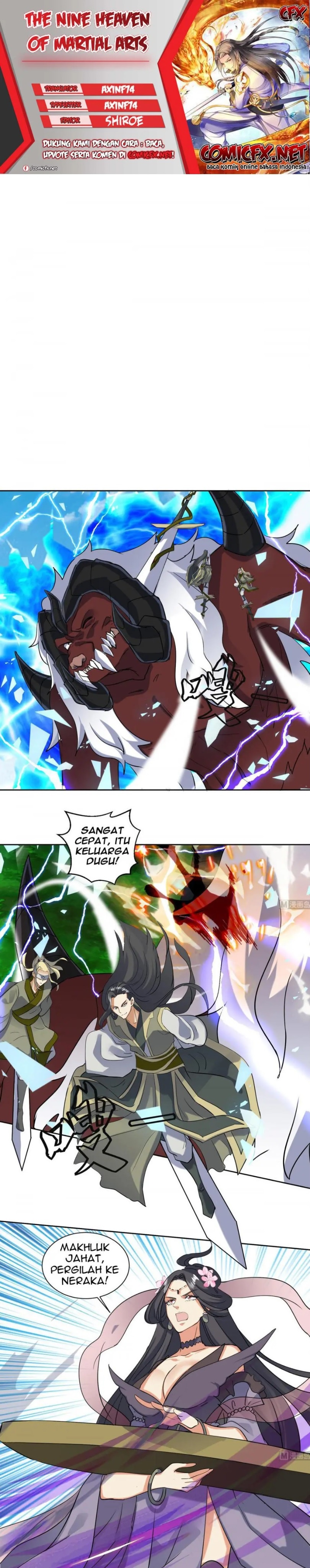 Halaman 1 dari The Nine Heaven of Martial Arts Chapter 189