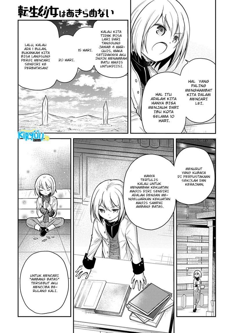 Halaman 11 dari Tensei Youjo wa Akiramenai Chapter 11