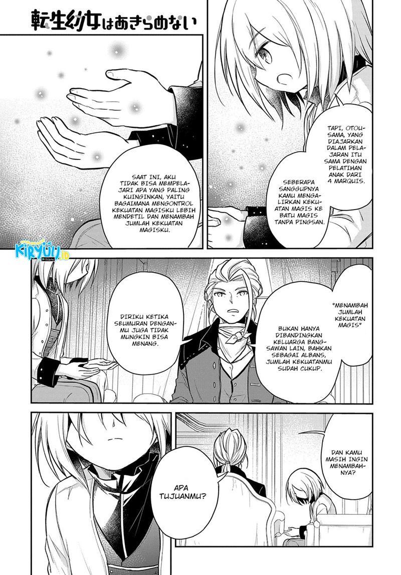 Halaman 9 dari Tensei Youjo wa Akiramenai Chapter 11