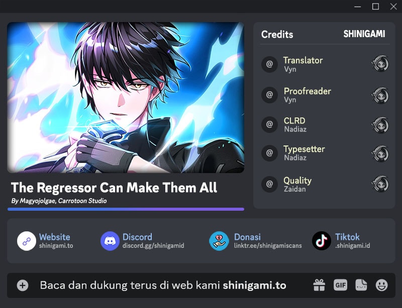 Halaman 1 dari The Regressor Can Make Them All Chapter 4