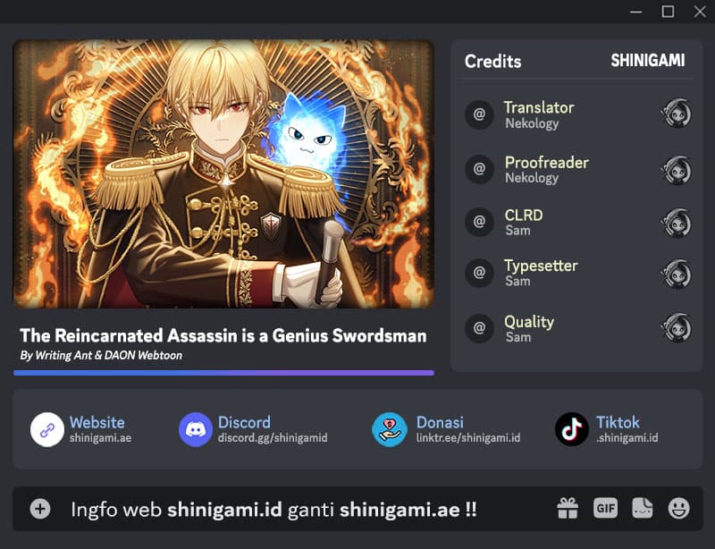 The Reincarnated Assassin Is a Swordmaster Chapter – halaman 1