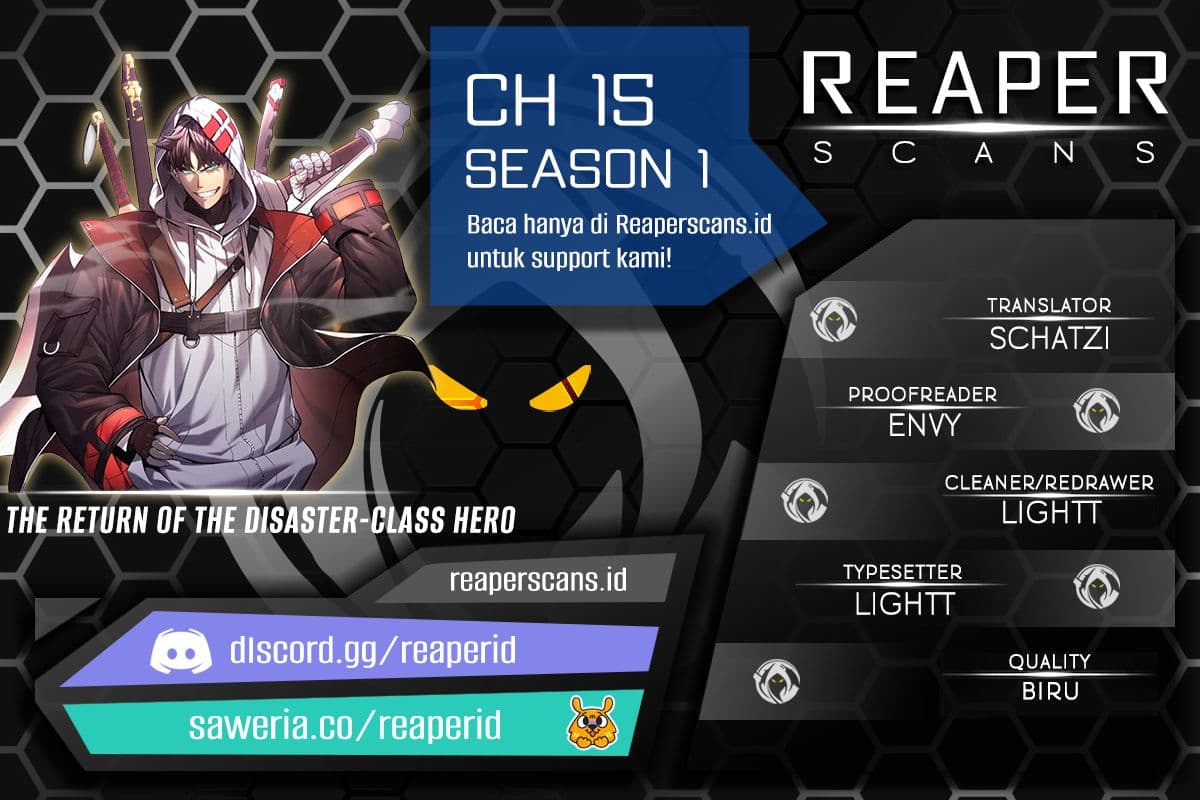 Halaman 1 dari The Return of the Disaster-Class Hero Chapter 15