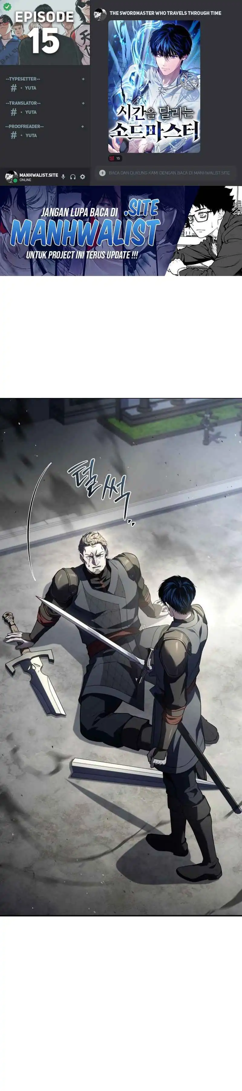 Halaman 1 dari The Swordmaster Who Travels Through Time Chapter 15