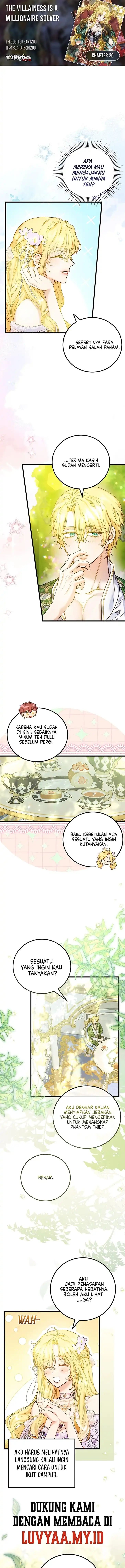 Halaman 1 dari The Villainess is a Millionaire Solver Chapter 26