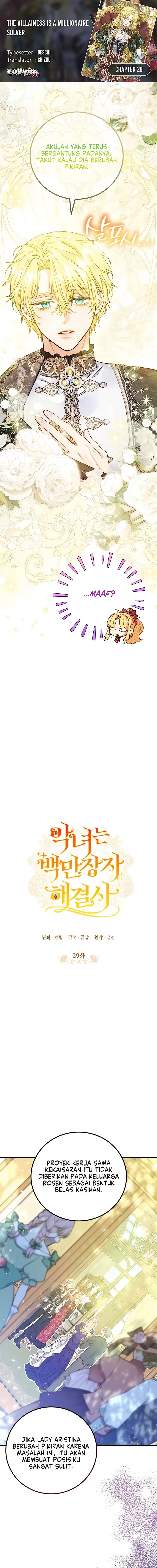 Halaman 1 dari The Villainess is a Millionaire Solver Chapter 29