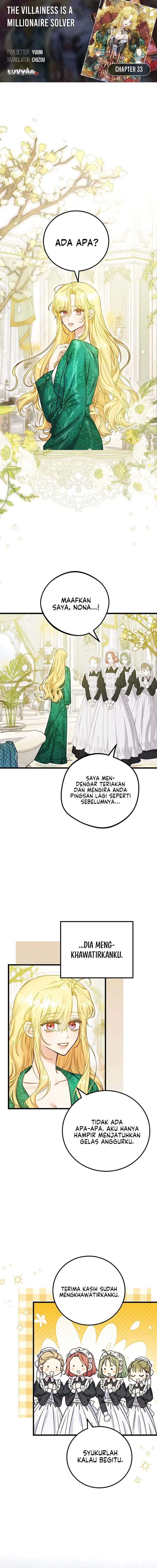 Halaman 1 dari The Villainess is a Millionaire Solver Chapter 33