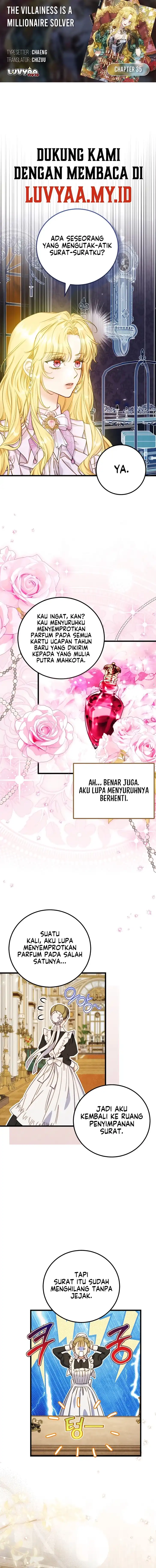 Halaman 1 dari The Villainess is a Millionaire Solver Chapter 35