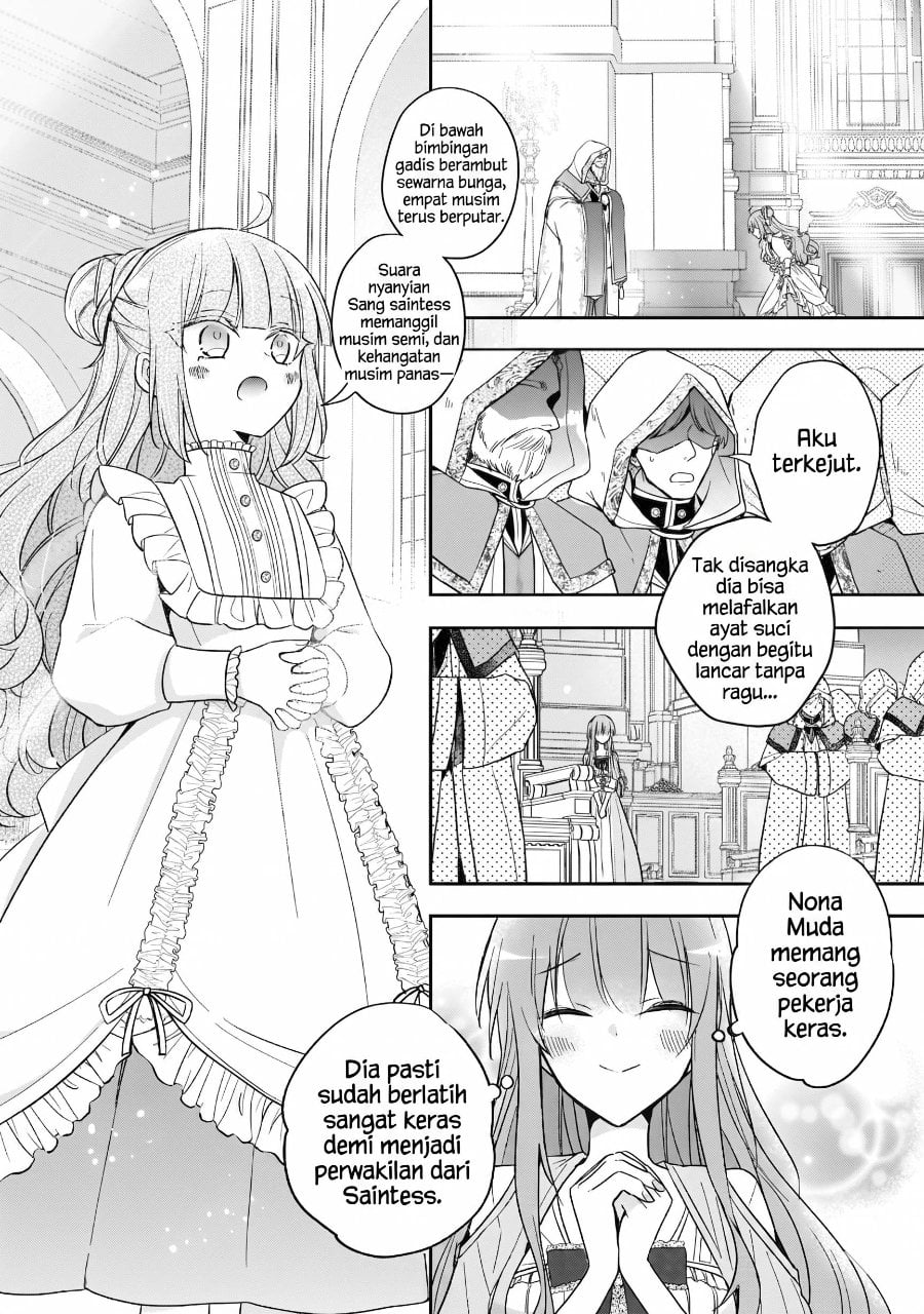 Halaman 16 dari Loop 7-kaime no Akuyaku Reijou wa, Moto Tekikoku de Jiyuu Kimama na Hanayome Seikatsu o Mankitsu Suru Chapter 37