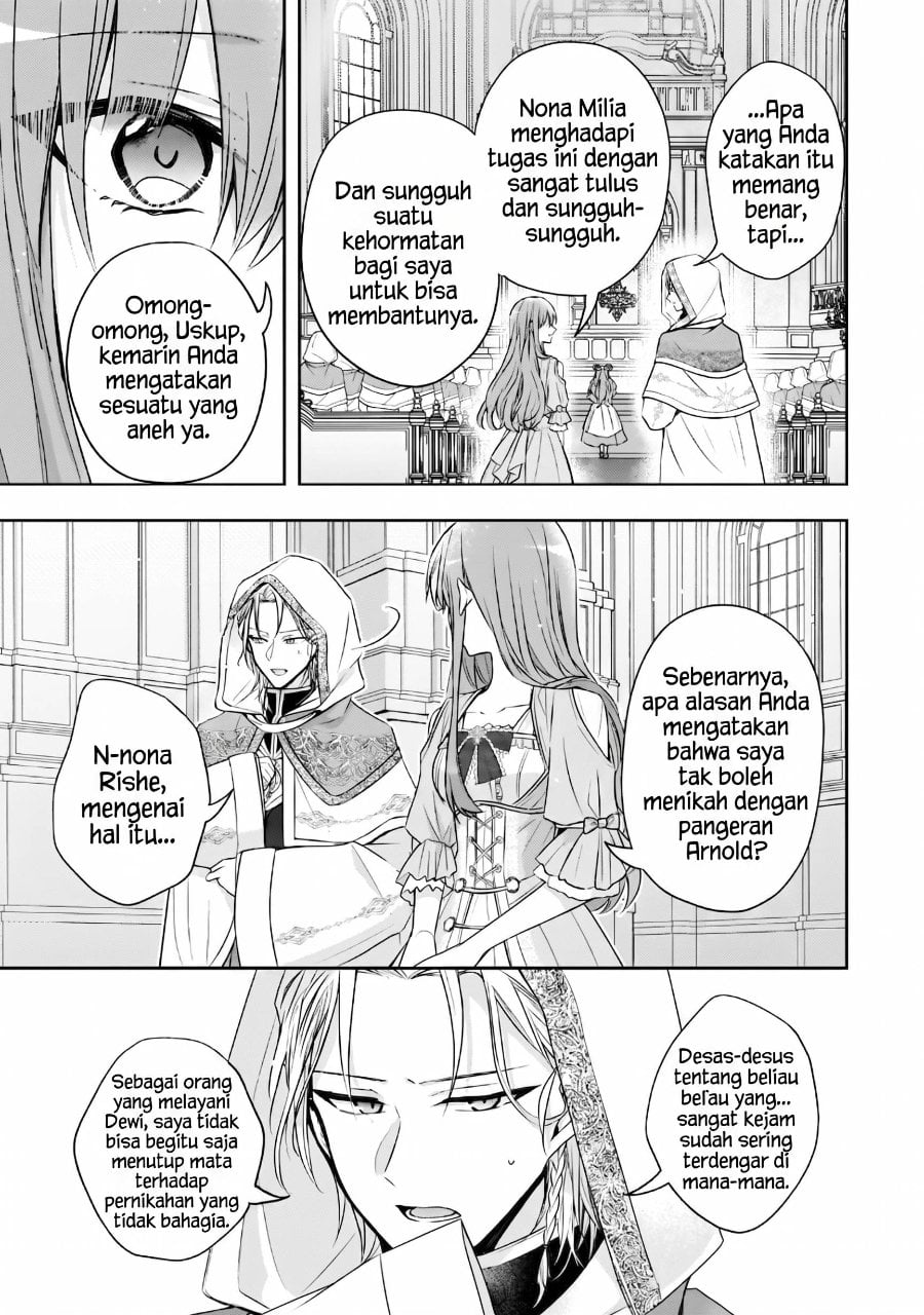 Halaman 22 dari Loop 7-kaime no Akuyaku Reijou wa, Moto Tekikoku de Jiyuu Kimama na Hanayome Seikatsu o Mankitsu Suru Chapter 37