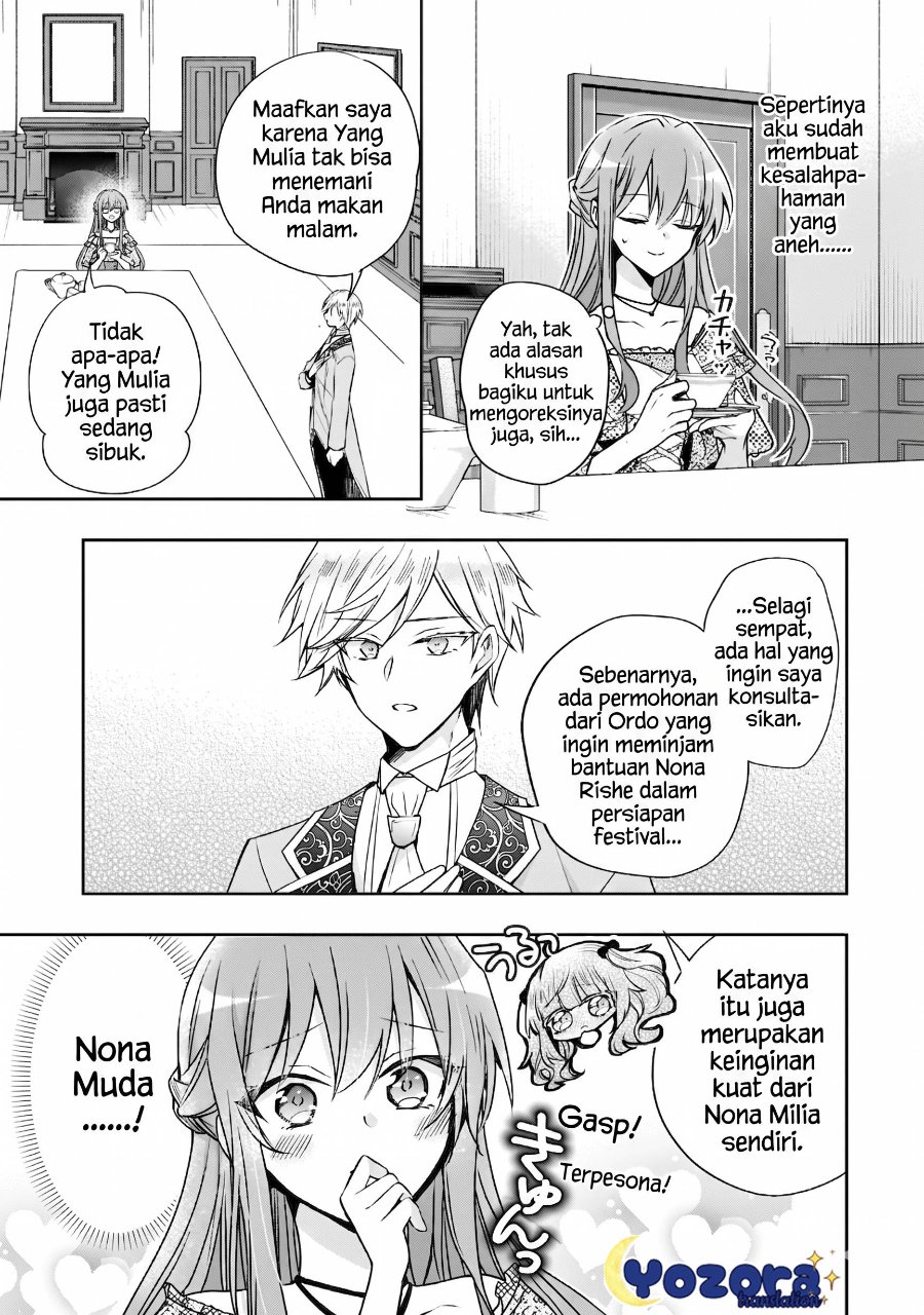 Halaman 12 dari Loop 7-kaime no Akuyaku Reijou wa, Moto Tekikoku de Jiyuu Kimama na Hanayome Seikatsu o Mankitsu Suru Chapter 36