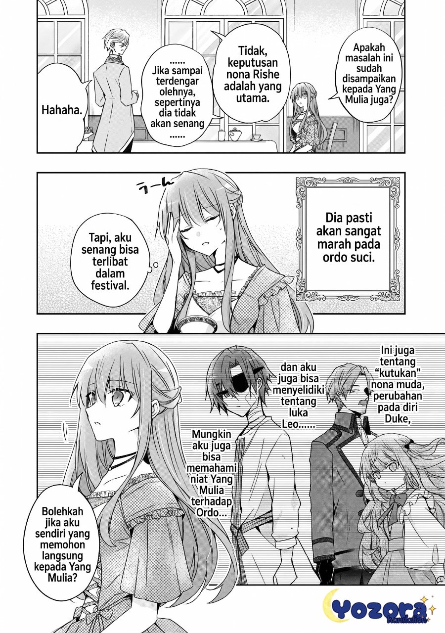 Halaman 13 dari Loop 7-kaime no Akuyaku Reijou wa, Moto Tekikoku de Jiyuu Kimama na Hanayome Seikatsu o Mankitsu Suru Chapter 36