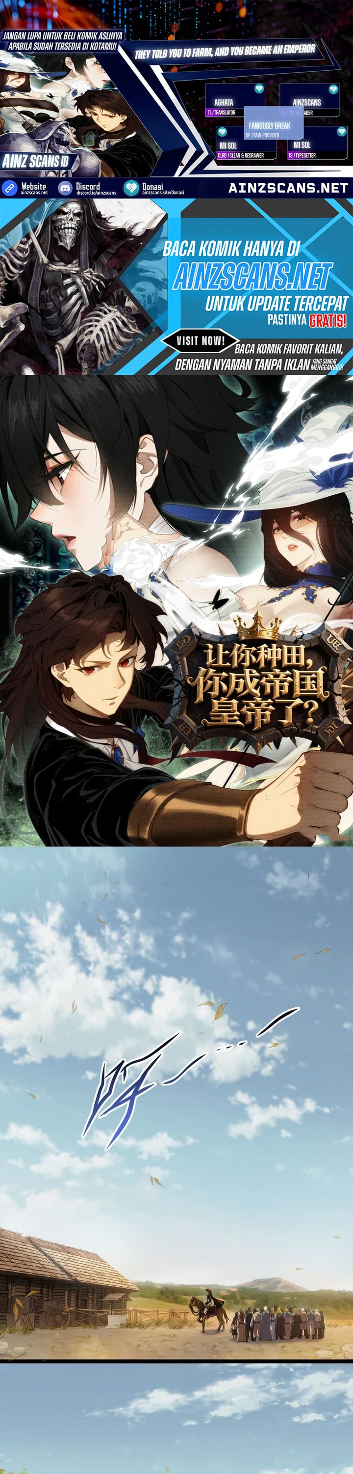 Halaman 1 dari They Told You to Farm, and You Became an Emperor? Chapter 6