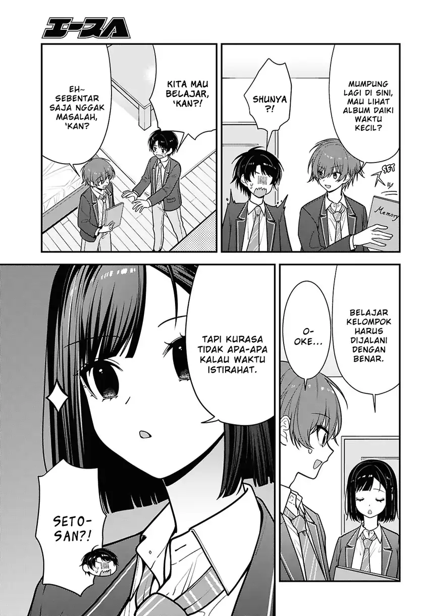 Tonari no Seki no Yankee Shimizu-san ga Kami o Kuroku Sometekita chapter 19 halaman 11