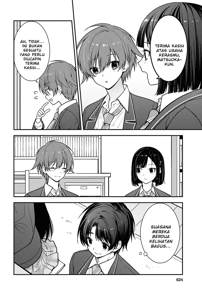 Tonari no Seki no Yankee Shimizu-san ga Kami o Kuroku Sometekita chapter 19 halaman 16