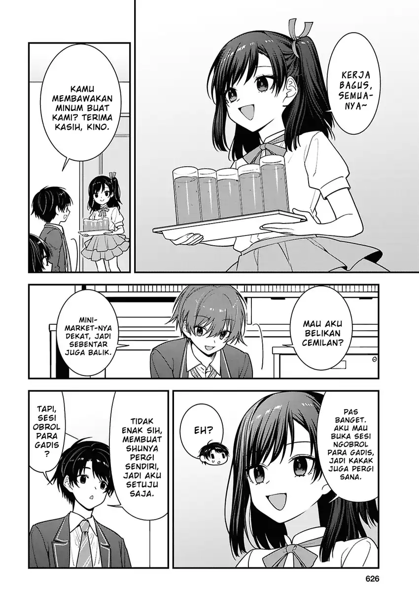 Tonari no Seki no Yankee Shimizu-san ga Kami o Kuroku Sometekita chapter 19 halaman 18