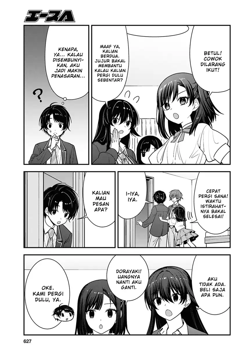 Tonari no Seki no Yankee Shimizu-san ga Kami o Kuroku Sometekita chapter 19 halaman 19