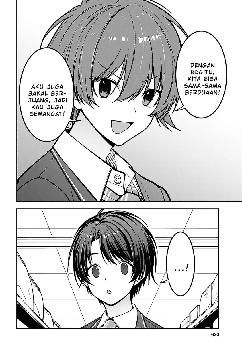 Tonari no Seki no Yankee Shimizu-san ga Kami o Kuroku Sometekita chapter 19 halaman 22