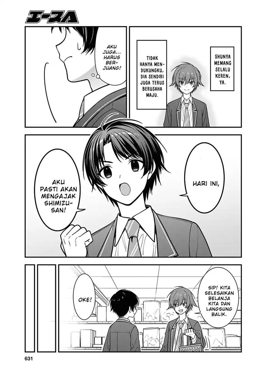 Tonari no Seki no Yankee Shimizu-san ga Kami o Kuroku Sometekita chapter 19 halaman 23