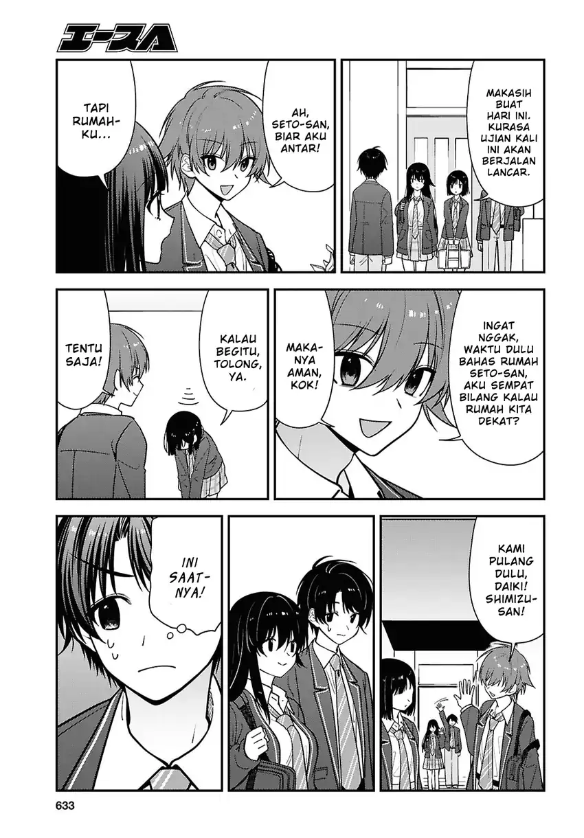 Tonari no Seki no Yankee Shimizu-san ga Kami o Kuroku Sometekita chapter 19 halaman 25