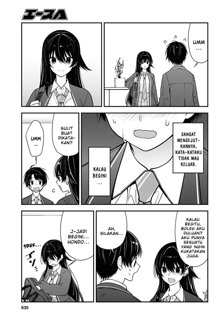 Tonari no Seki no Yankee Shimizu-san ga Kami o Kuroku Sometekita chapter 19 halaman 27