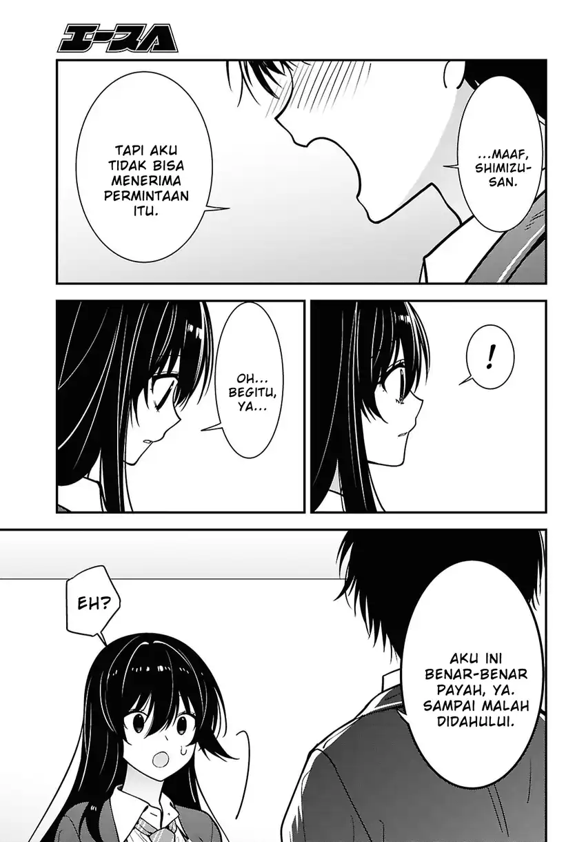 Tonari no Seki no Yankee Shimizu-san ga Kami o Kuroku Sometekita chapter 19 halaman 30