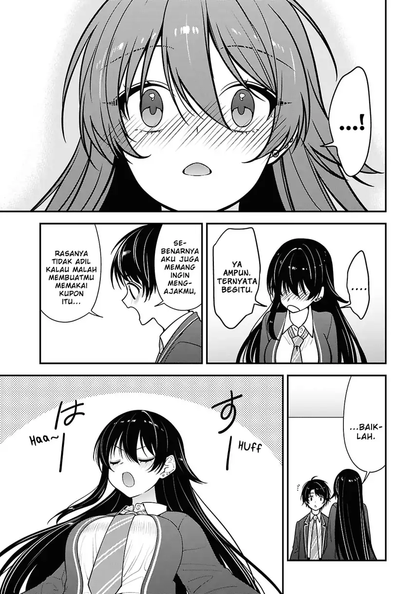 Tonari no Seki no Yankee Shimizu-san ga Kami o Kuroku Sometekita chapter 19 halaman 32
