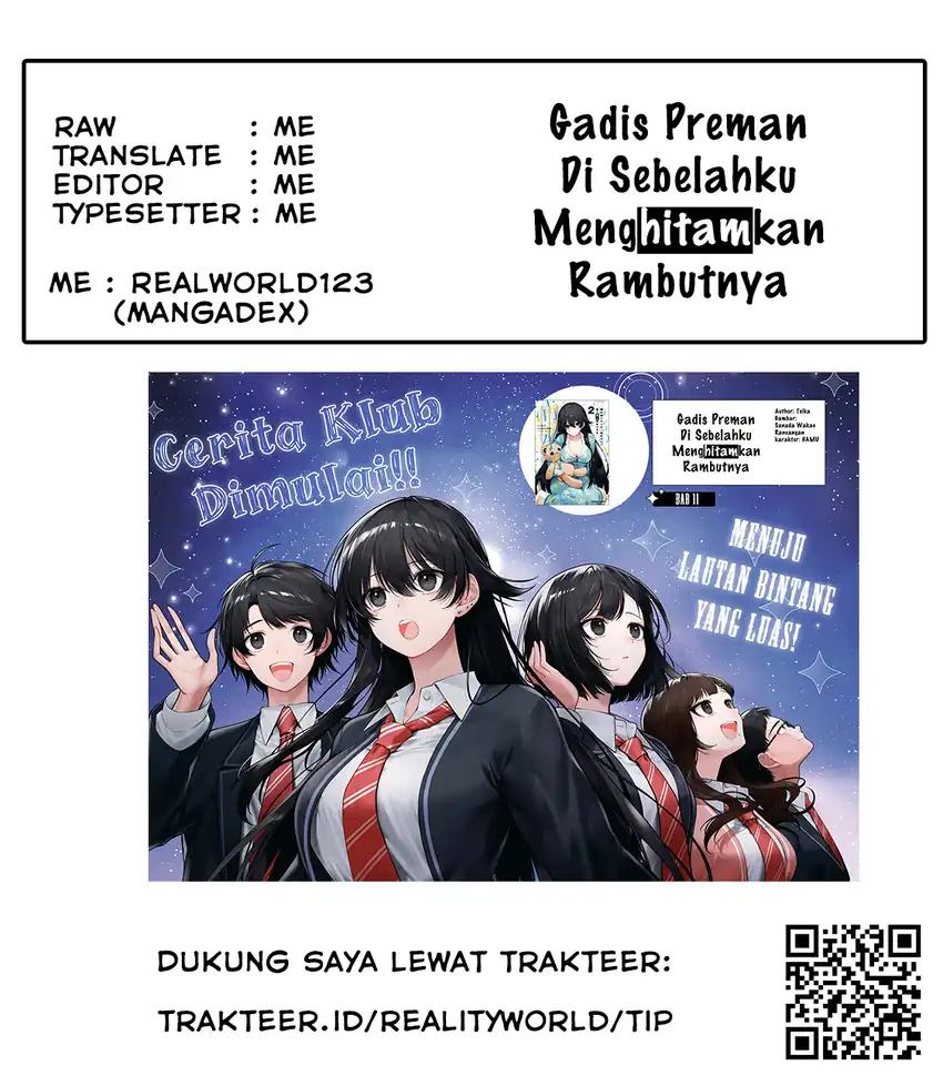 Tonari no Seki no Yankee Shimizu-san ga Kami o Kuroku Sometekita chapter 19 halaman 34