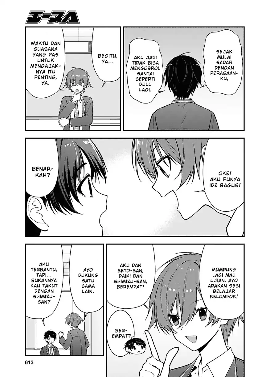 Tonari no Seki no Yankee Shimizu-san ga Kami o Kuroku Sometekita chapter 19 halaman 5