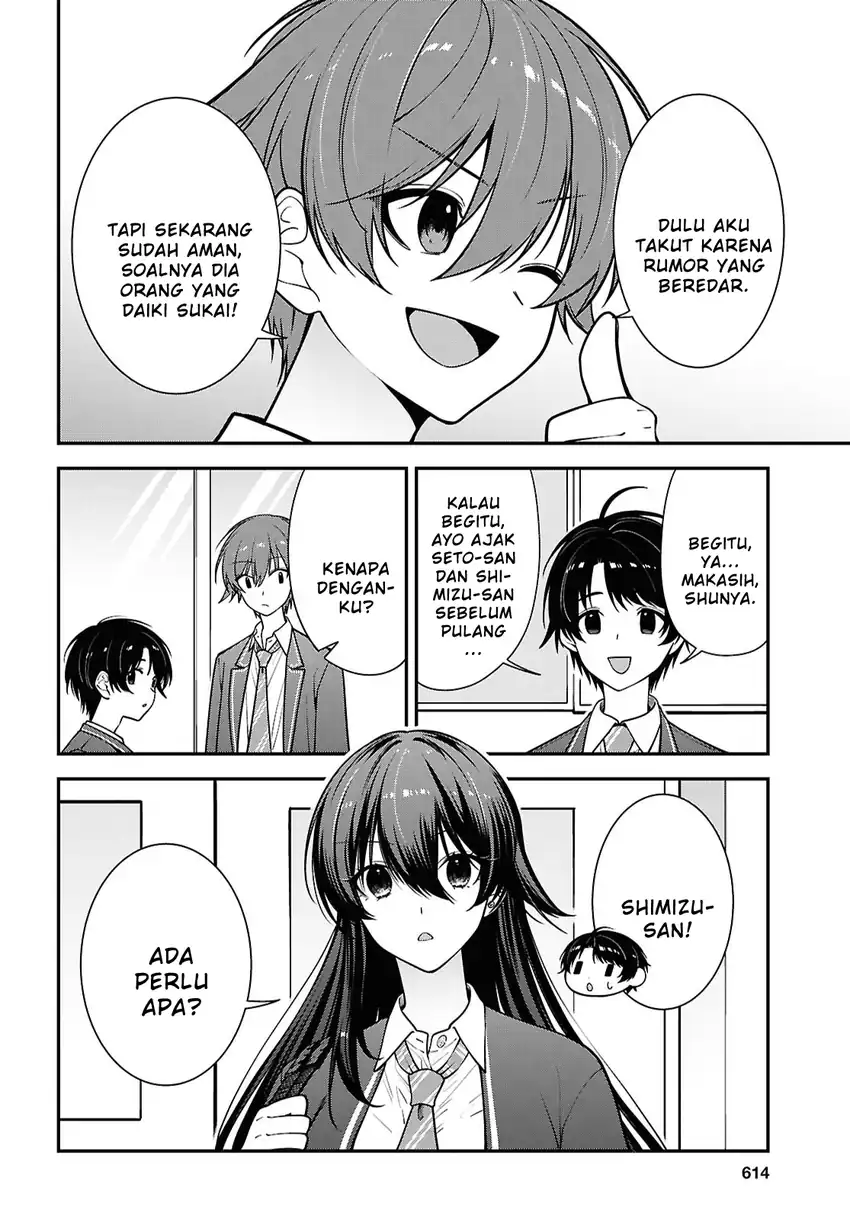 Tonari no Seki no Yankee Shimizu-san ga Kami o Kuroku Sometekita chapter 19 halaman 6