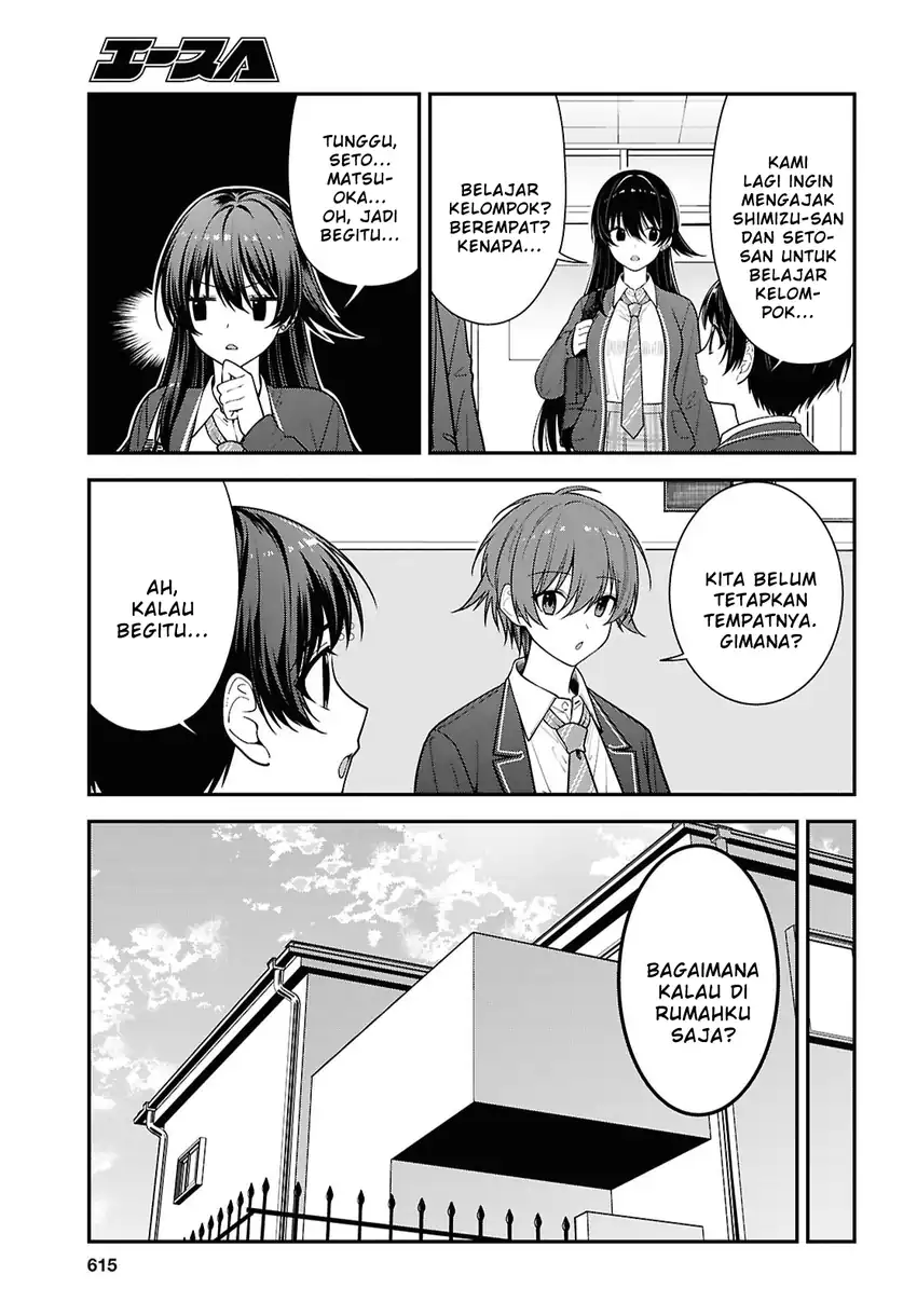 Tonari no Seki no Yankee Shimizu-san ga Kami o Kuroku Sometekita chapter 19 halaman 7