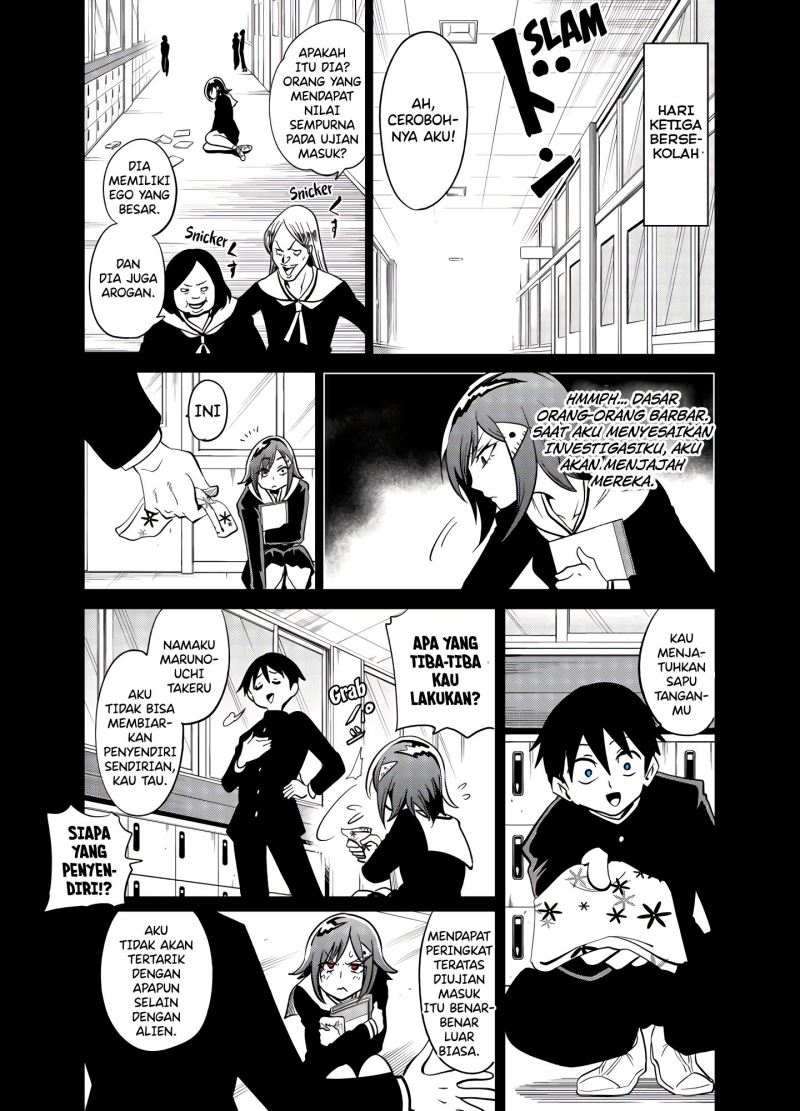 Halaman 1 dari Tonari no Uchuubito ga Kowai Chapter 30