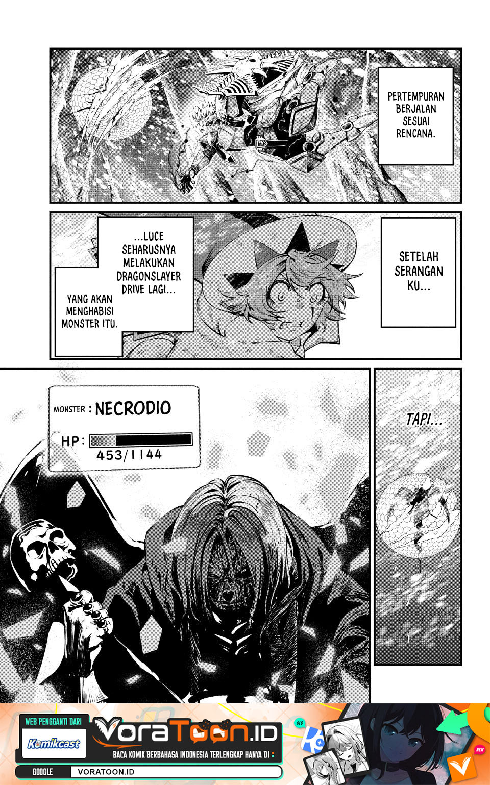 Halaman 2 dari Tsuihou Sareta Tenshou Juu Kishi wa Game Chishiki de Musou Suru Chapter 178