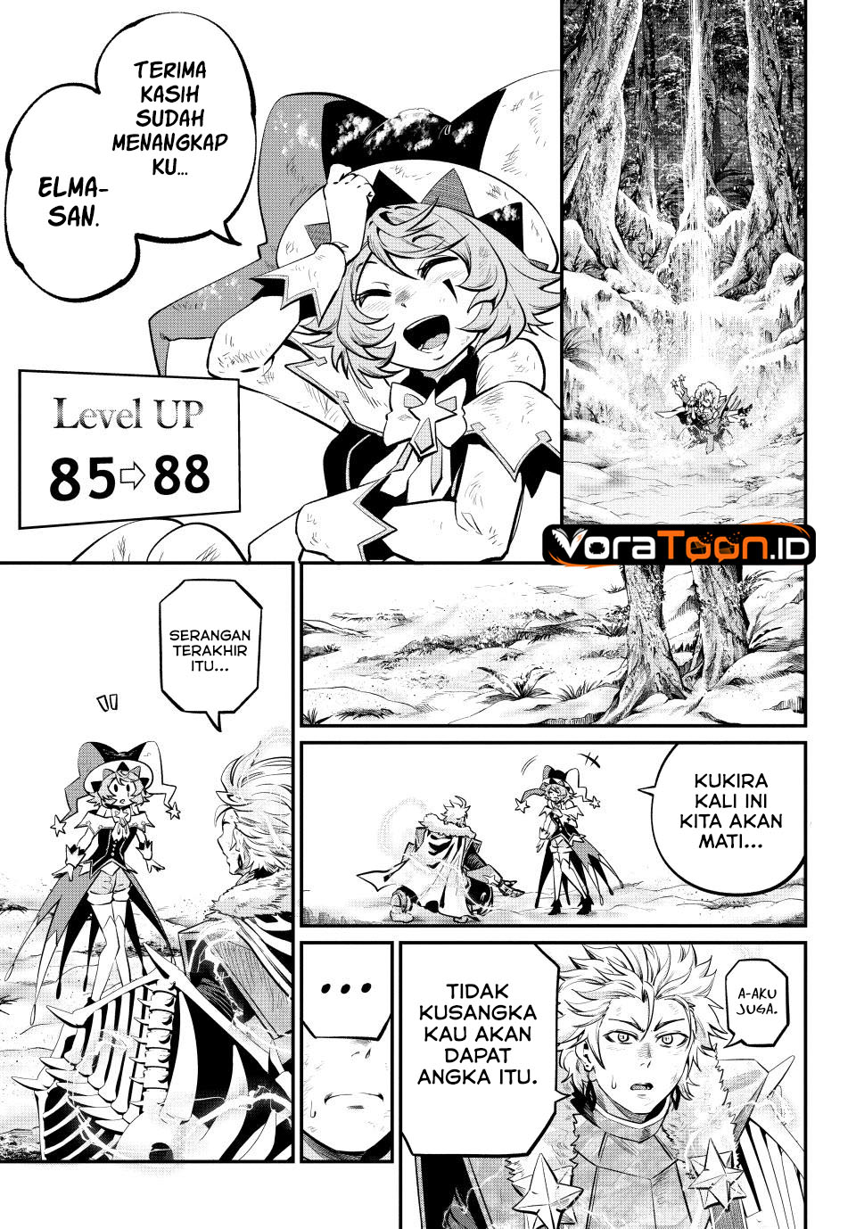 Halaman 8 dari Tsuihou Sareta Tenshou Juu Kishi wa Game Chishiki de Musou Suru Chapter 178