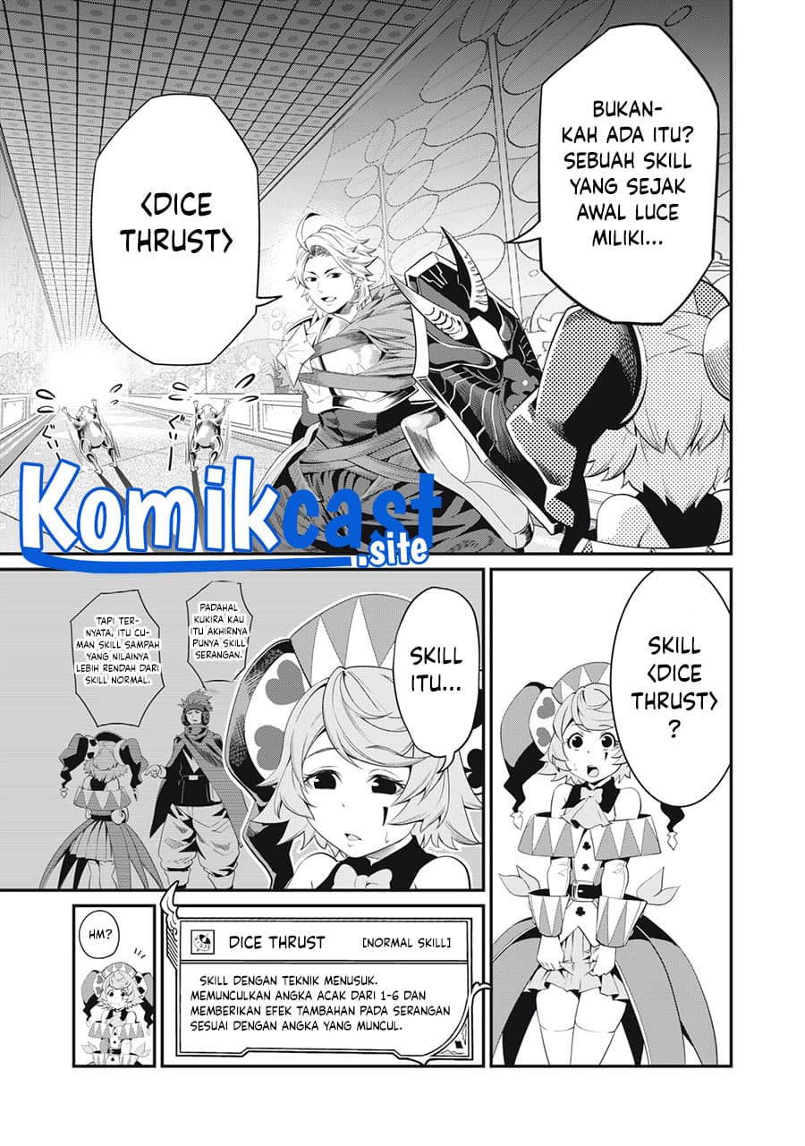 Halaman 6 dari Tsuihou Sareta Tenshou Juu Kishi wa Game Chishiki de Musou Suru Chapter 16